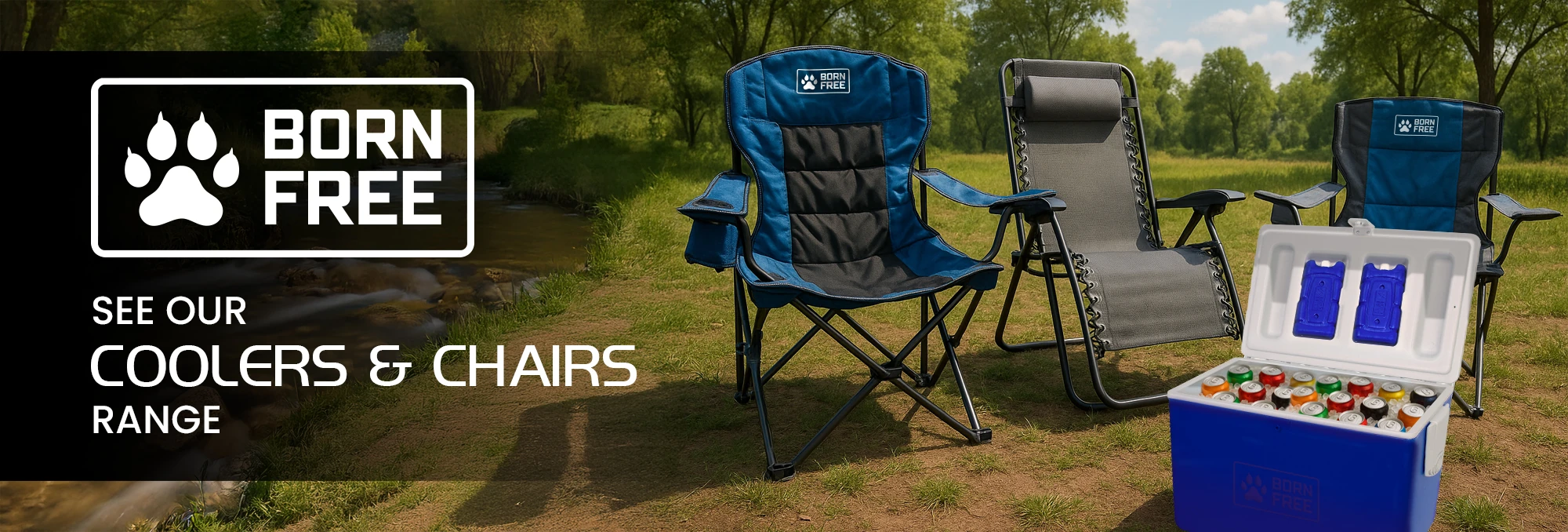 Born free Cooler box and camping chair